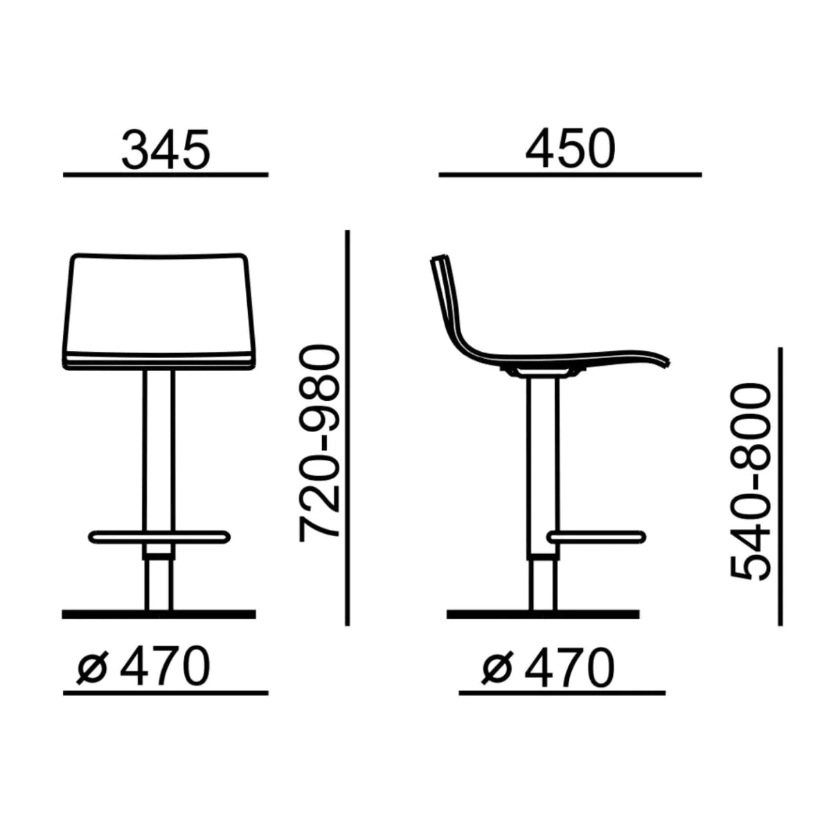 Barhocker Sitty 4162 von RIM - Produktbild 3 von 3