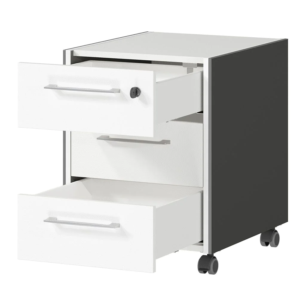 Rollcontainer 4257 Pasadena - Graphit/Weiß von BME home - Produktbild 4 von 5