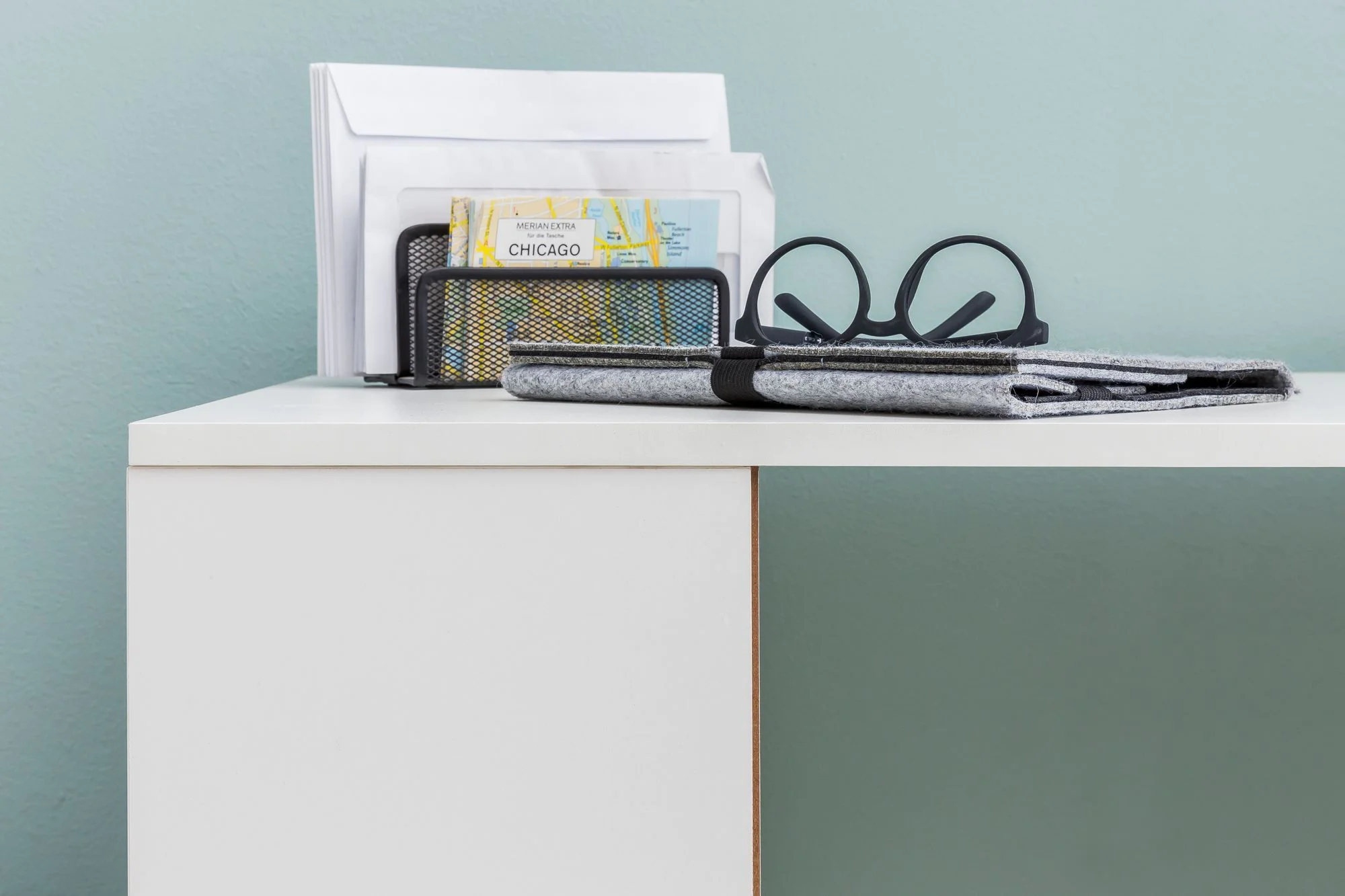 Schreibtisch mit Regal 120 x 53 cm von Wohnling - Produktbild 7 von 8