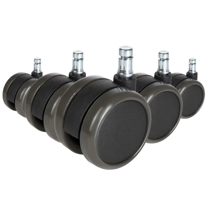 5x ungebremste Rollen ROLO FREE für Hartböden 10mm 65mm (5er Pack) von HJH - Produktbild 5 von 5