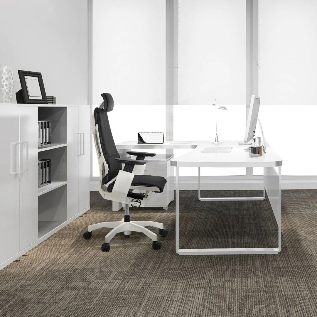 Bürostuhl Drehstuhl GENIDIA PRO WHITE Leder schwarz von HJH - Produktbild 5 von 13