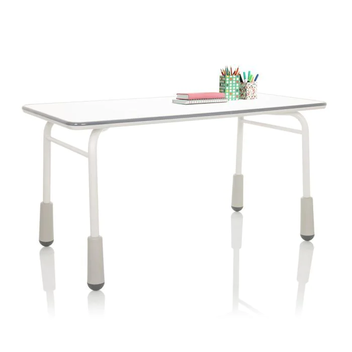 Kinderschreibtisch KID GRO T 120x60 cm höhenverstellbar hellgrau von HJH - Produktbild 2 von 6