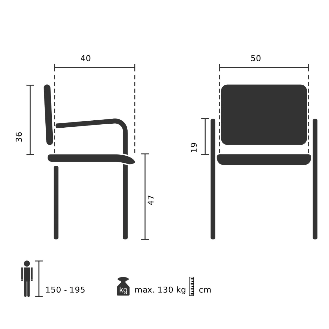 Konferenzstuhl Kufenstuhl Stuhl ZANTA B PU schwarz von HJH - Produktbild 4 von 14