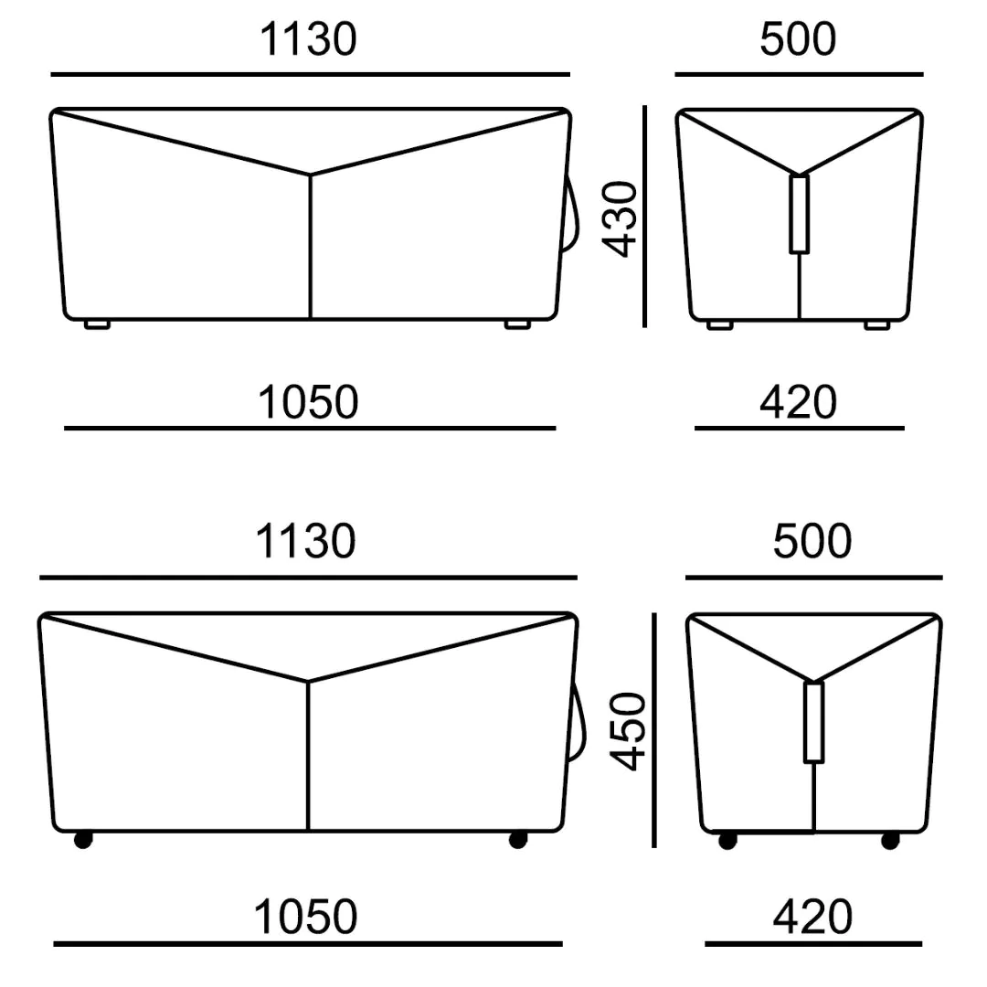 Hocker Stones 7767 Gleiter von RIM - Produktbild 3 von 3