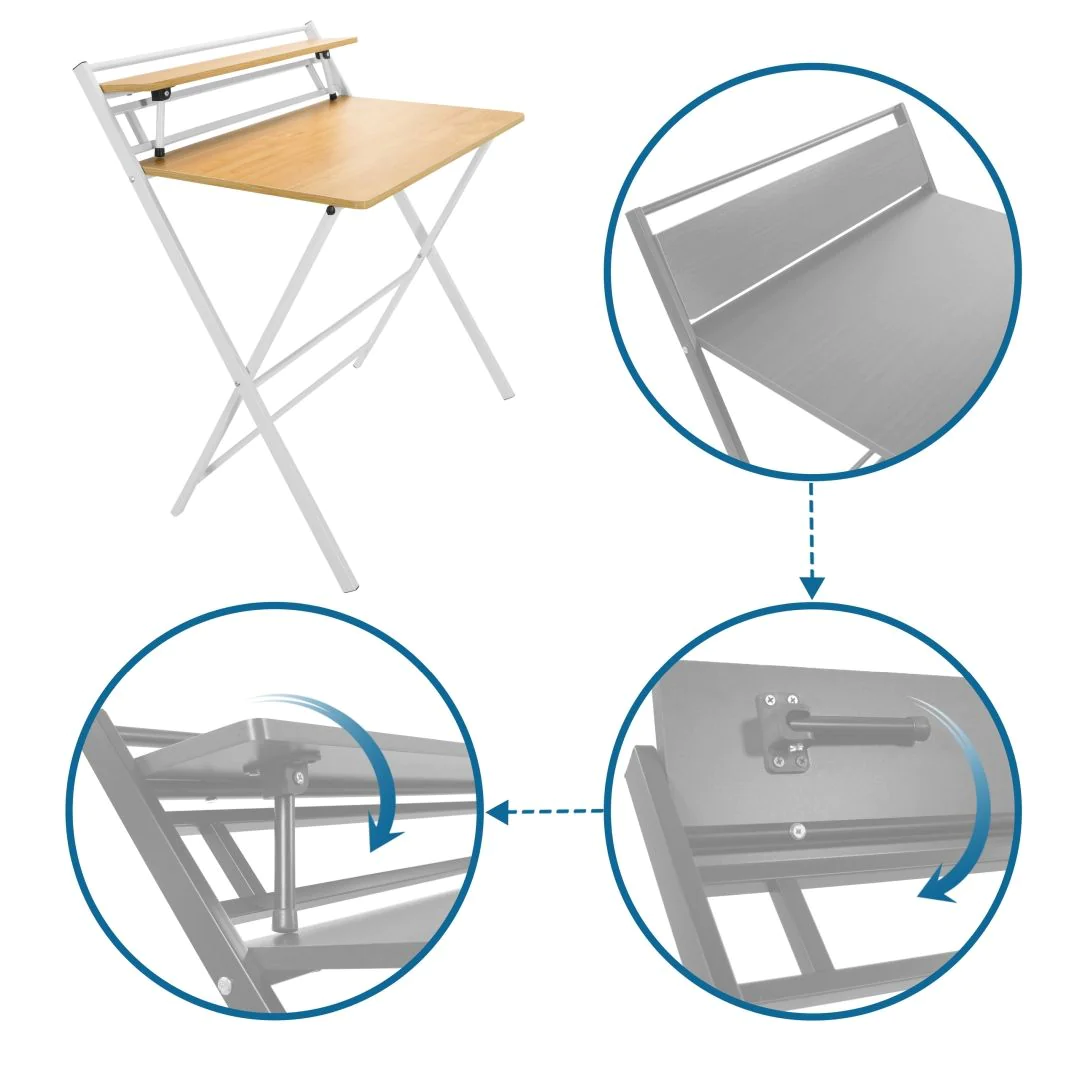 Schreibtisch Arbeitstisch EASY CLAP 92 x 84 cm von HJH - Produktbild 2 von 13