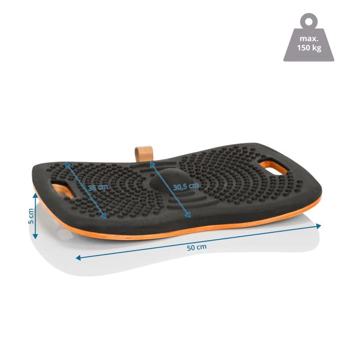 Stehbrett Fitness Balance Board ACTIV mit Antirutschbeschichtung schwarz von HJH - Produktbild 6 von 6