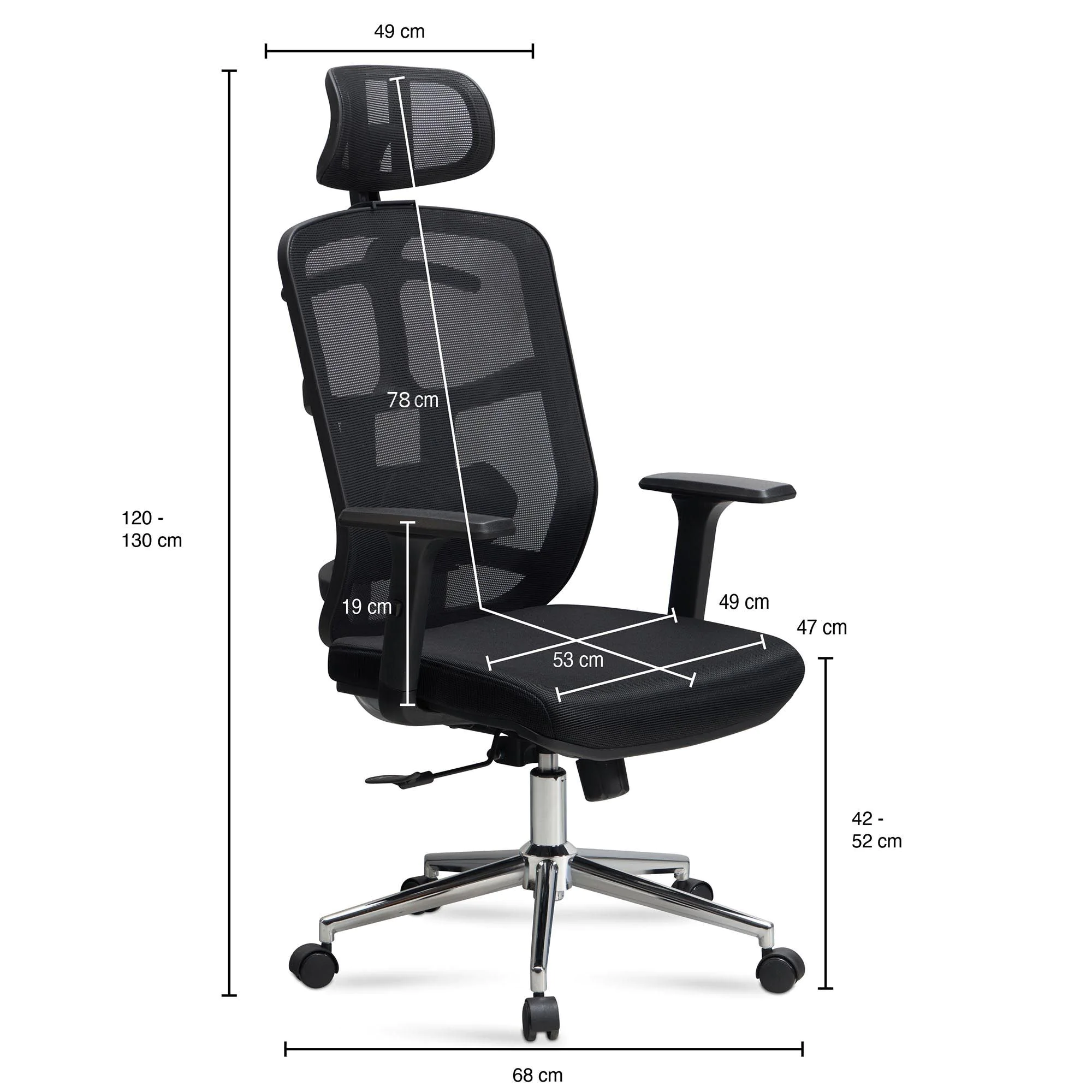 Bürostuhl SPM1.450 - Schwarz von Amstyle - Produktbild 3 von 7