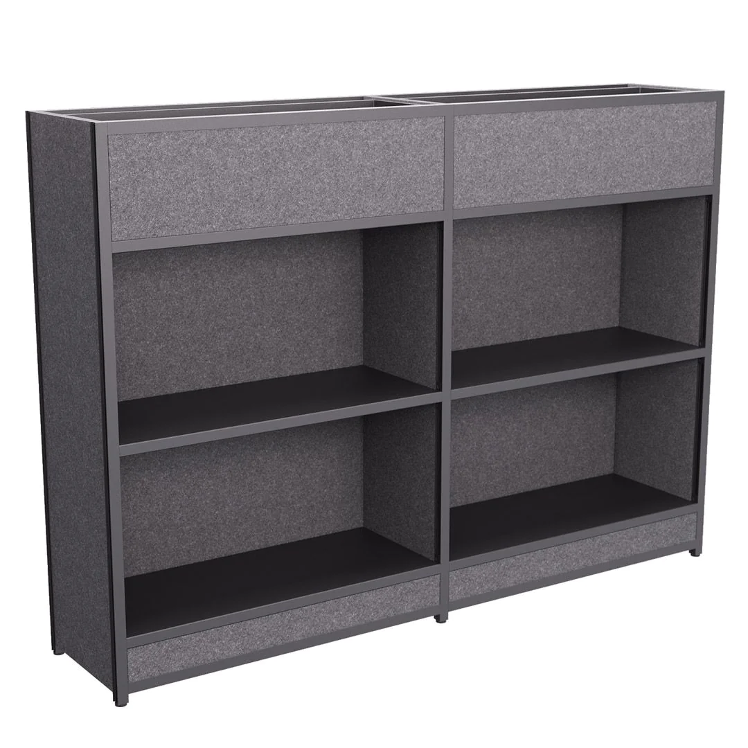 Extend 3D Freistehend, Plant box & Regal, Schwarz - PJP-6200-1157-9011