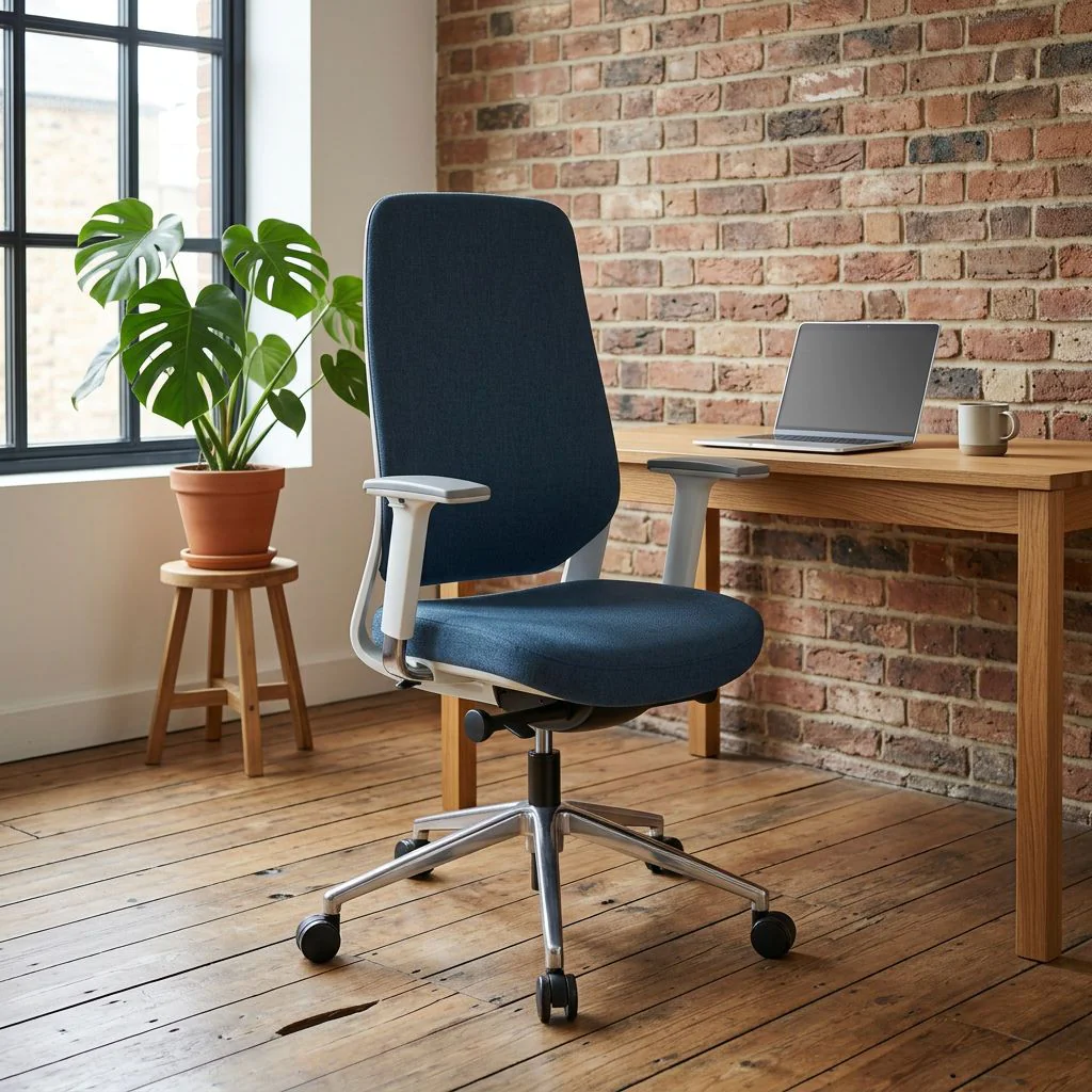 Bürostuhl Drehstuhl CHIARO T4 WHITE Stoff von HJH - Produktbild 2 von 14