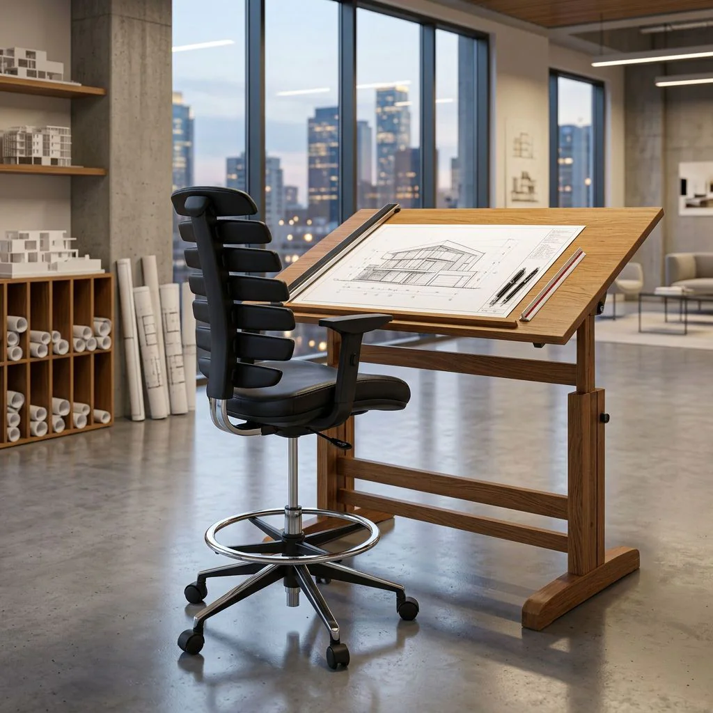 Bürostuhl Drehstuhl ERGO LINE II WORK Kunstleder schwarz von HJH - Produktbild 2 von 14