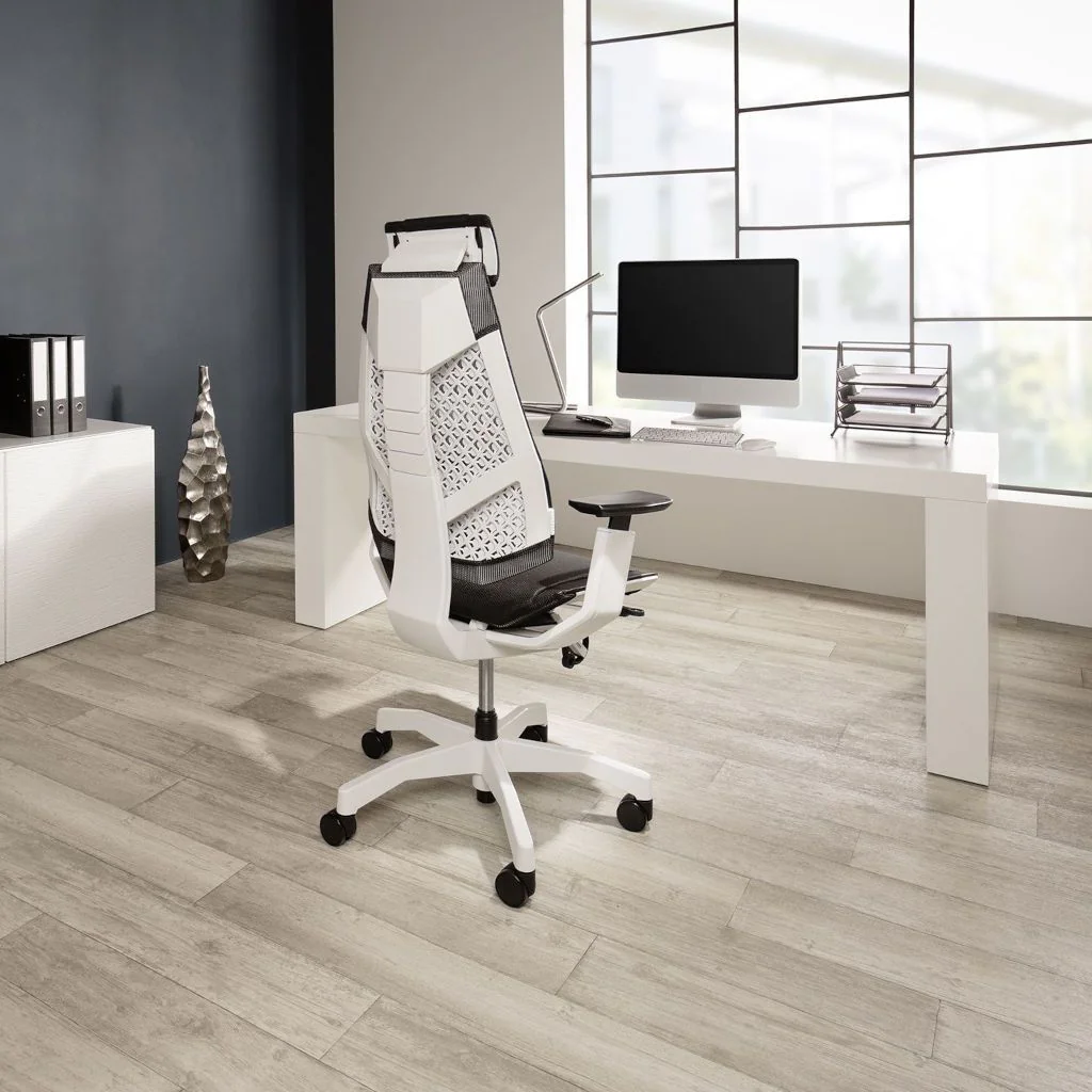Bürostuhl Drehstuhl GENIDIA PRO WHITE Netzstoff schwarz von HJH - Produktbild 7 von 8