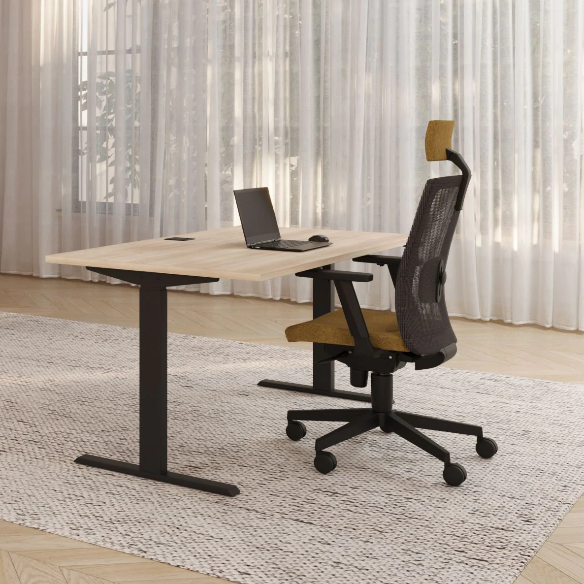 Bürostuhl Net Motion HRU - Schwarz - F-NST-NETMOTION-HRU