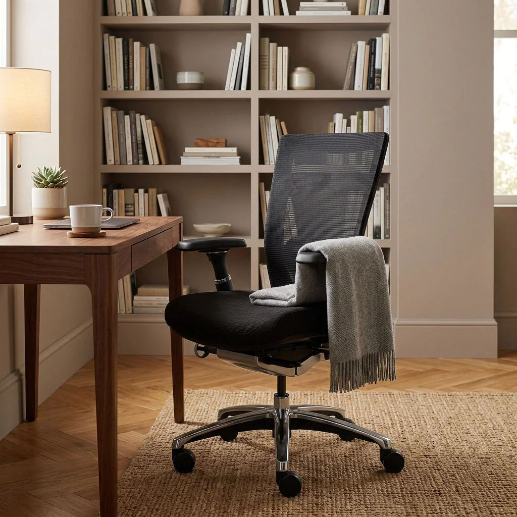 Bürostuhl NOVA PRO ALU Stoff schwarz von HJH - Produktbild 3 von 13