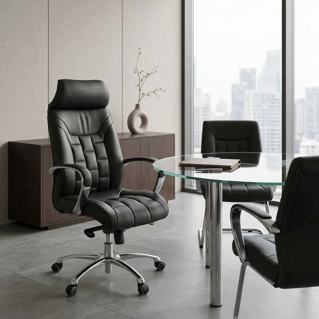 Bürostuhl Turin Leder von Amstyle - Produktbild 9 von 10