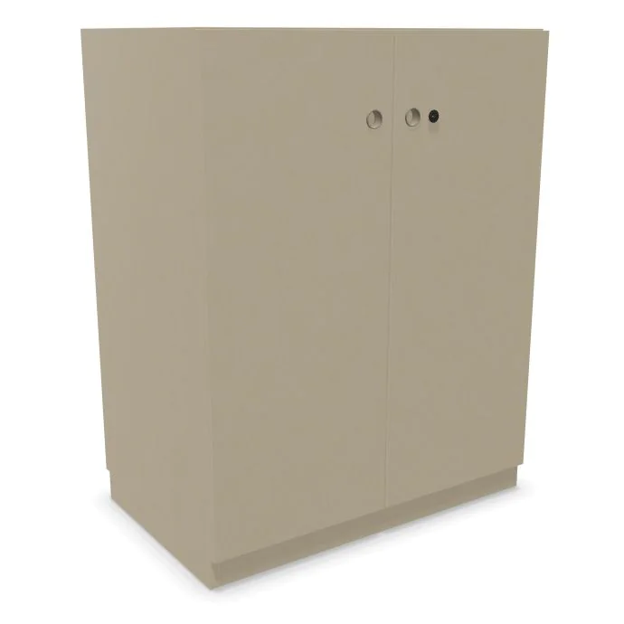 Kleiderschrank Pren Kleiderschrank mit Flügeltüren und Kleiderstange 101,8 cm hoch - BIS-PNW0810