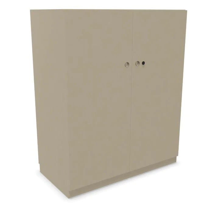 Kleiderschrank Pren Kleiderschrank mit Flügeltüren und Kleiderstange 121 cm hoch - BIS-PNW1012