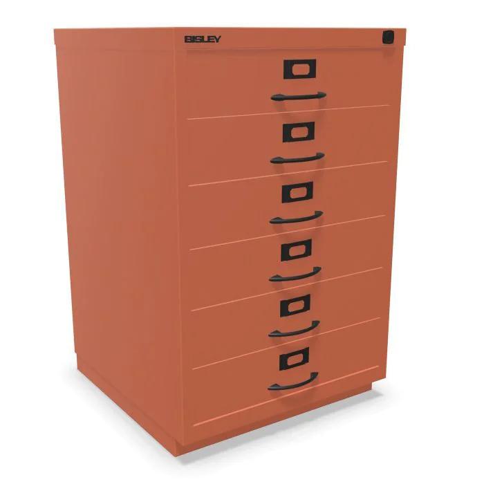 Schubladenschrank F mit Bügelgriff 6 Universalschubladen von Bisley - Produktbild 4 von 4