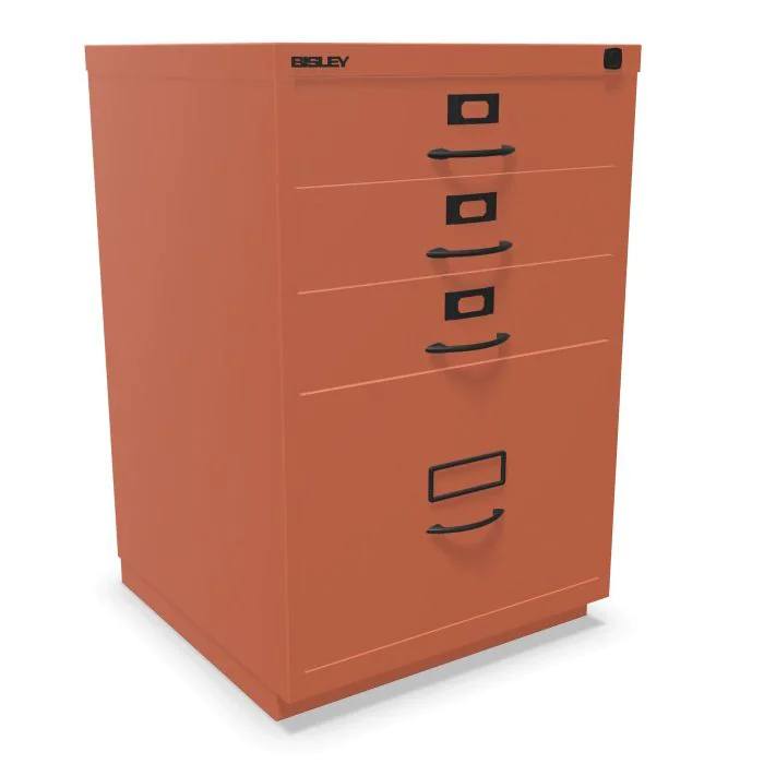 Schubladenschrank F mit Bügelgriff 1 HR-Schublade und 3 Universalschubladen - BIS-050A