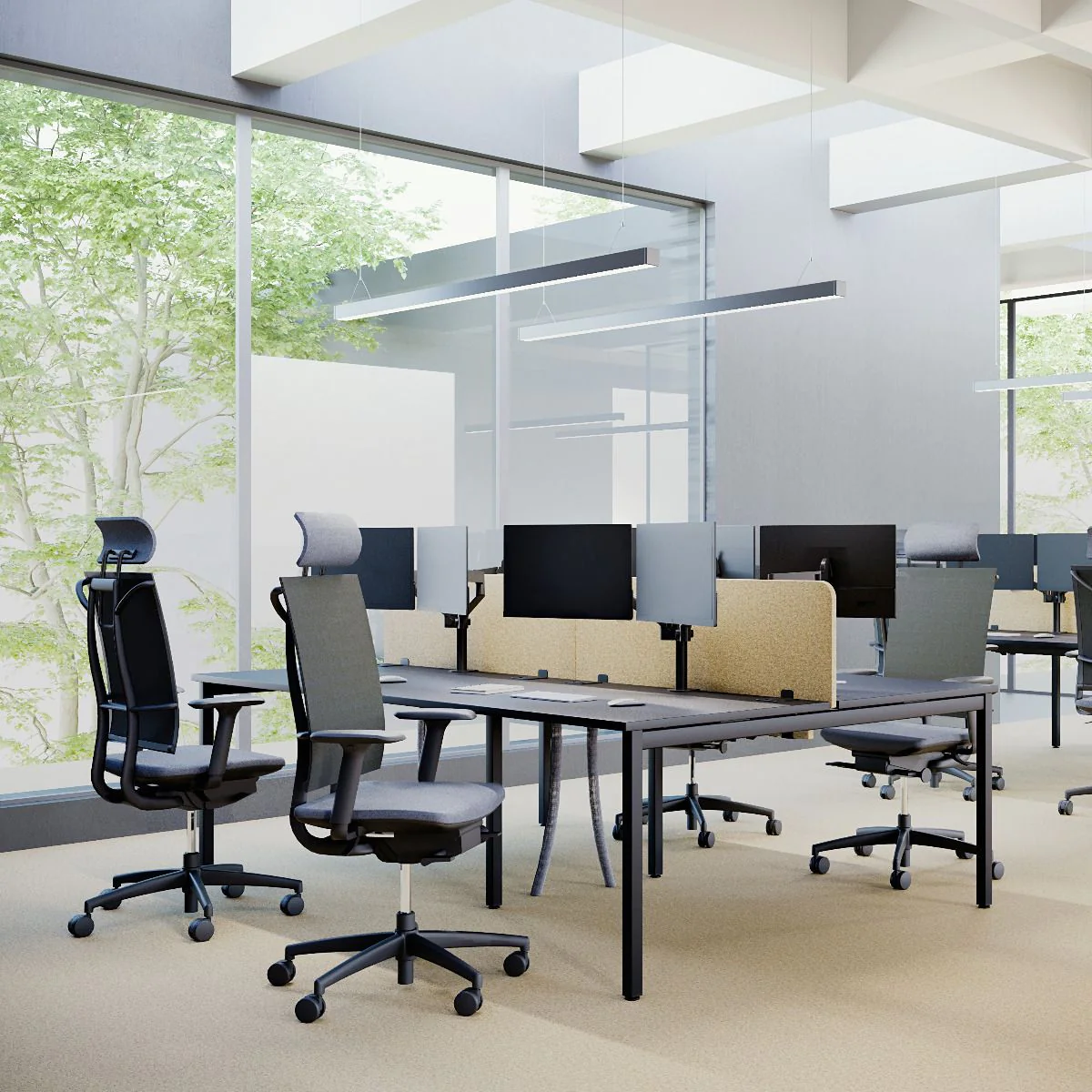 Schreibtisch bSpace Workbench 2er 4 Fuß von Nowy Styl - Produktbild 4 von 5