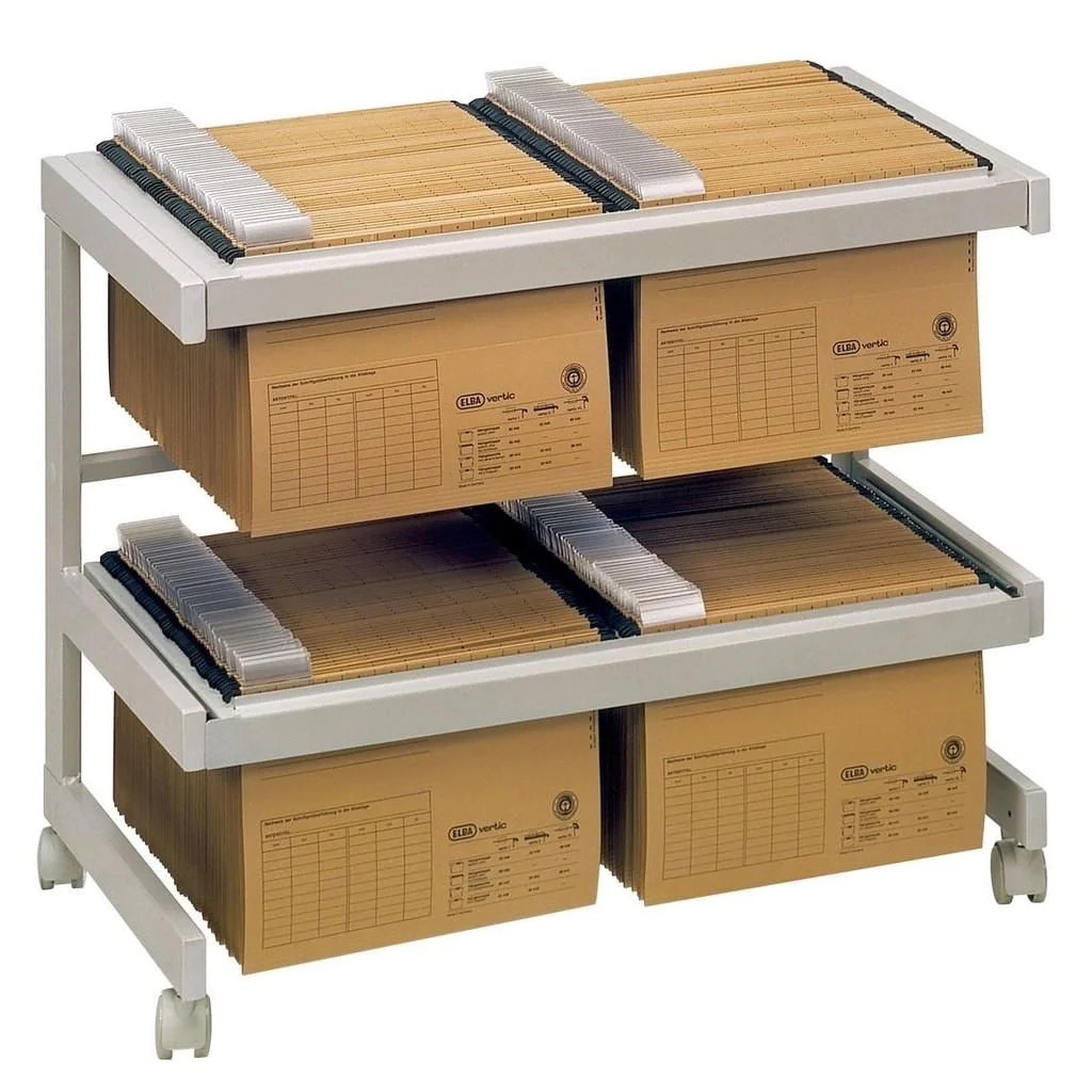 Aktenwagen mit Hängeregister - Grau von Hammerbacher - Produktbild 3 von 6