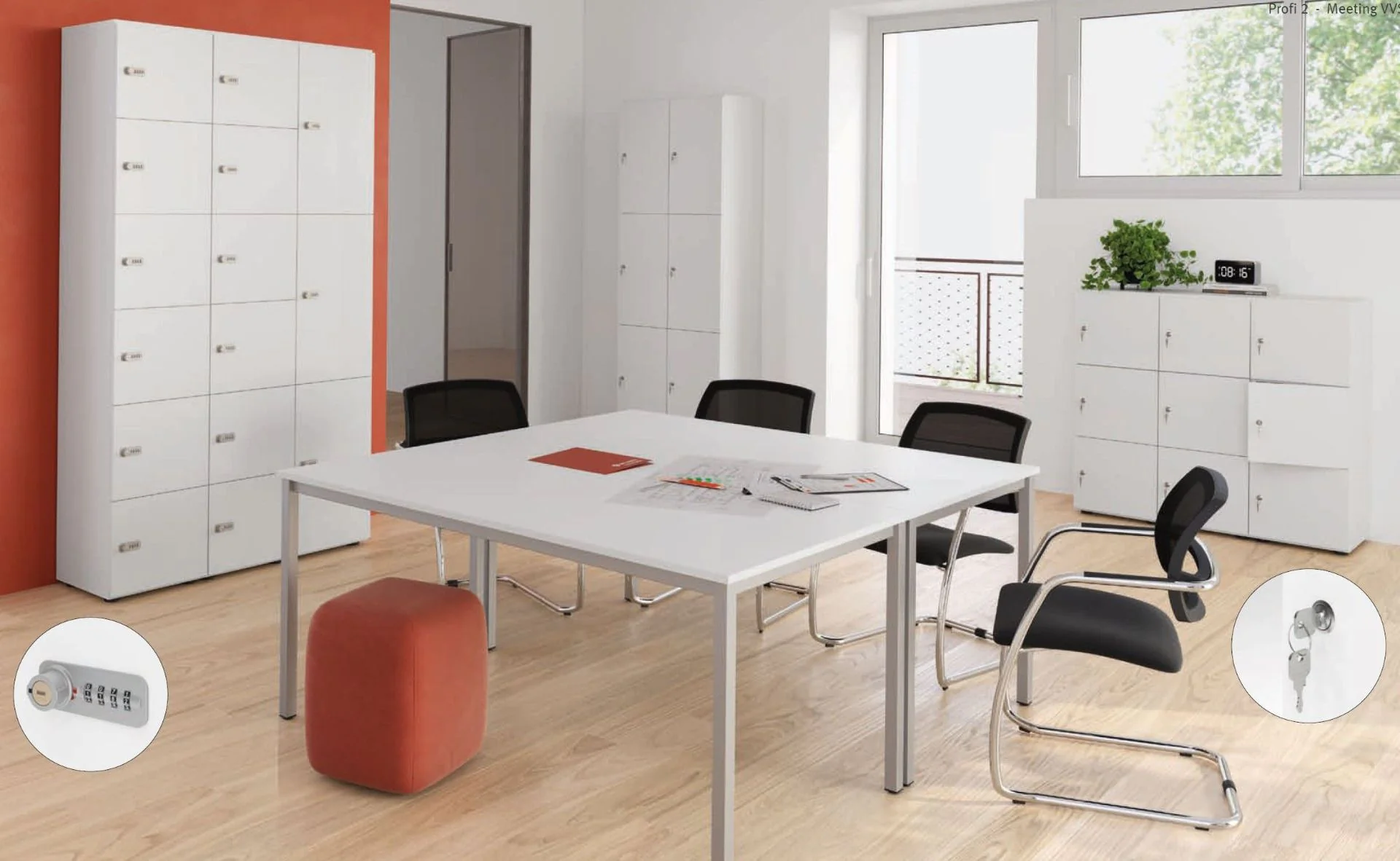 Schließfachschrank Profi 6 OH 3 Fächer von Hammerbacher - Produktbild 3 von 22