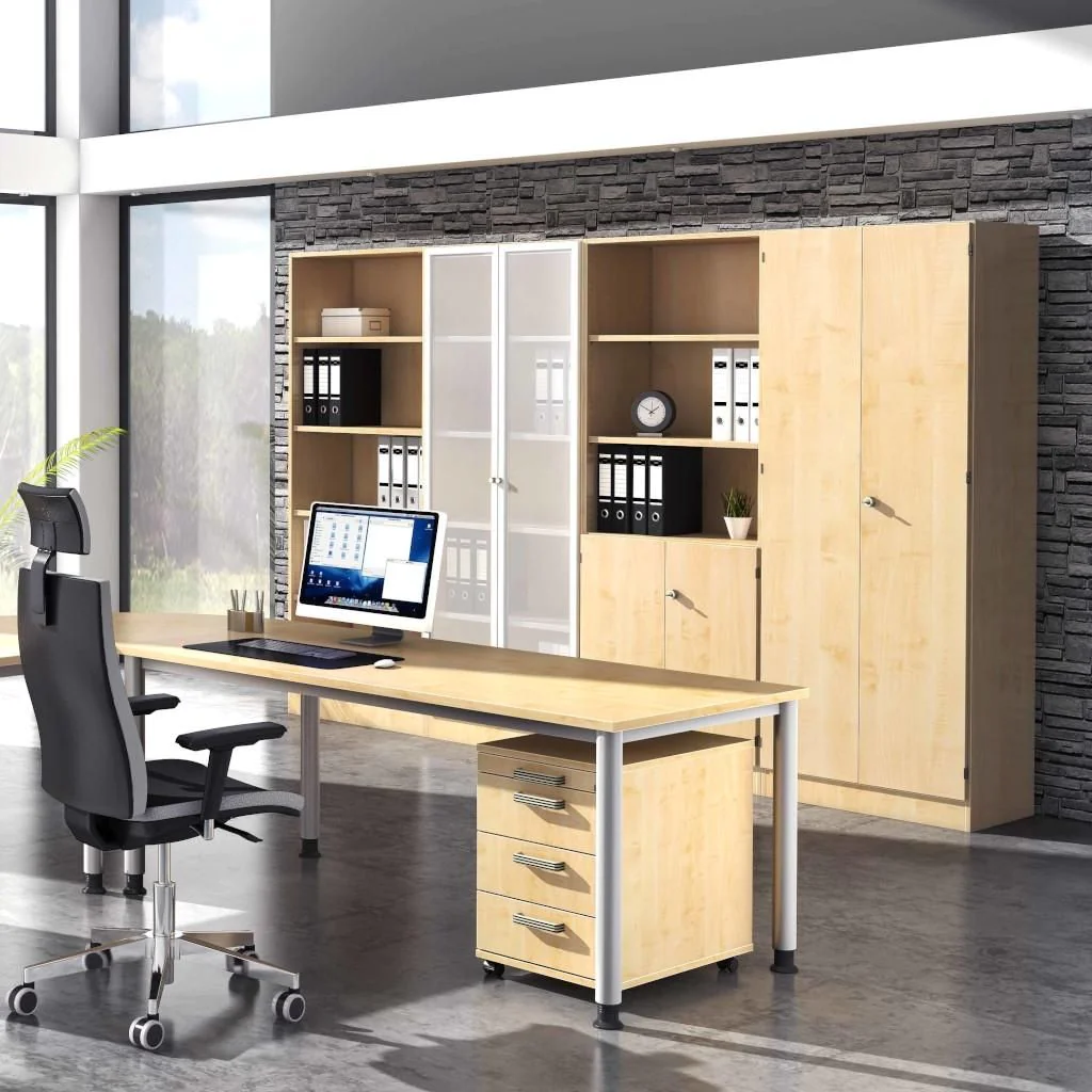 Aktenschrank Glas Solid 5 OH von Hammerbacher - Produktbild 4 von 14