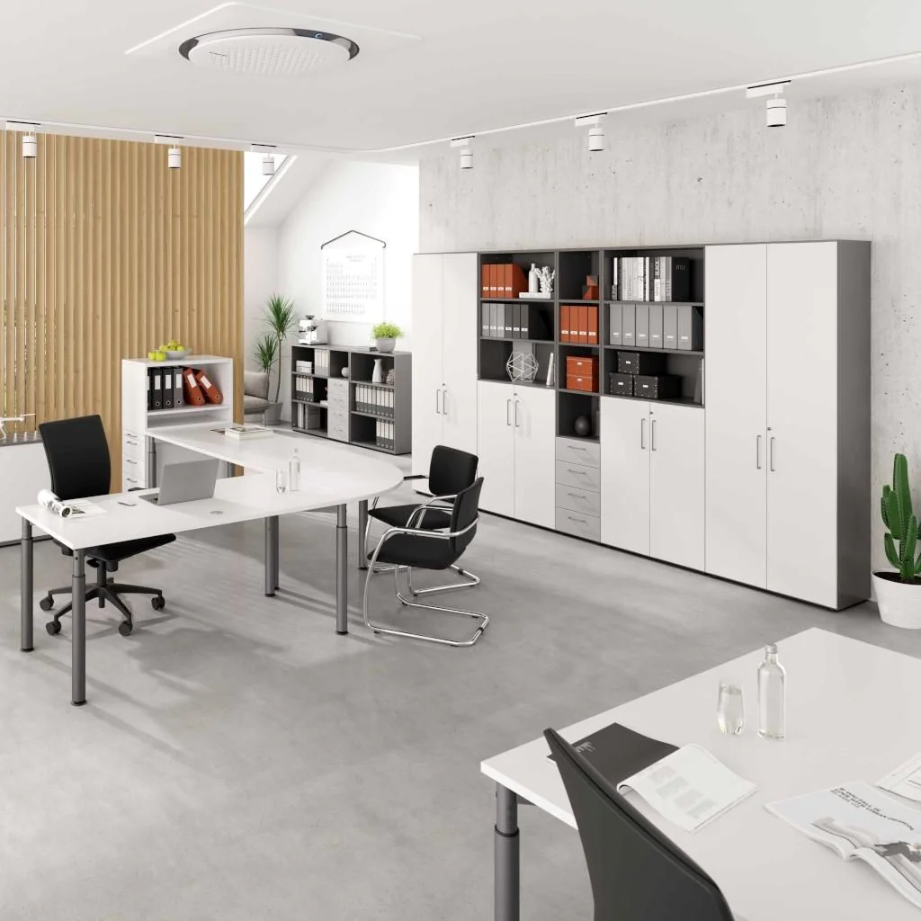Aktenschrank Advanced 9 T6 6 OH Metallgriff von Hammerbacher - Produktbild 3 von 15