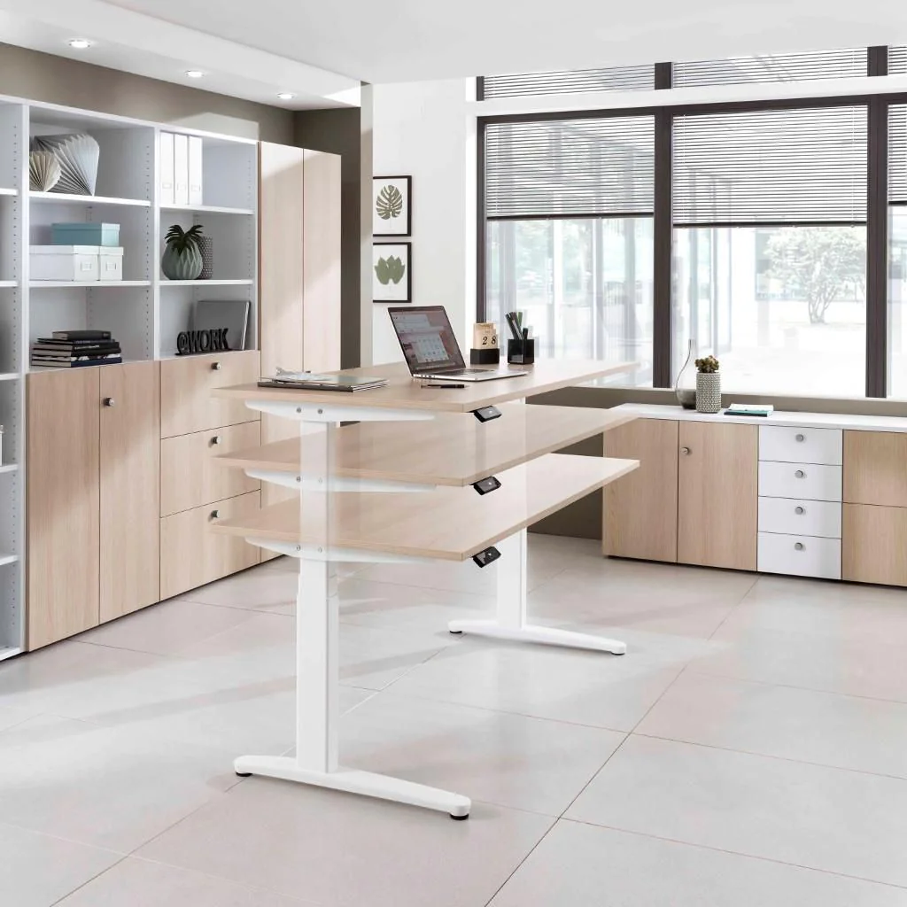 Höhenverstellbarer Schreibtisch XBHM von Hammerbacher - Produktbild 10 von 13