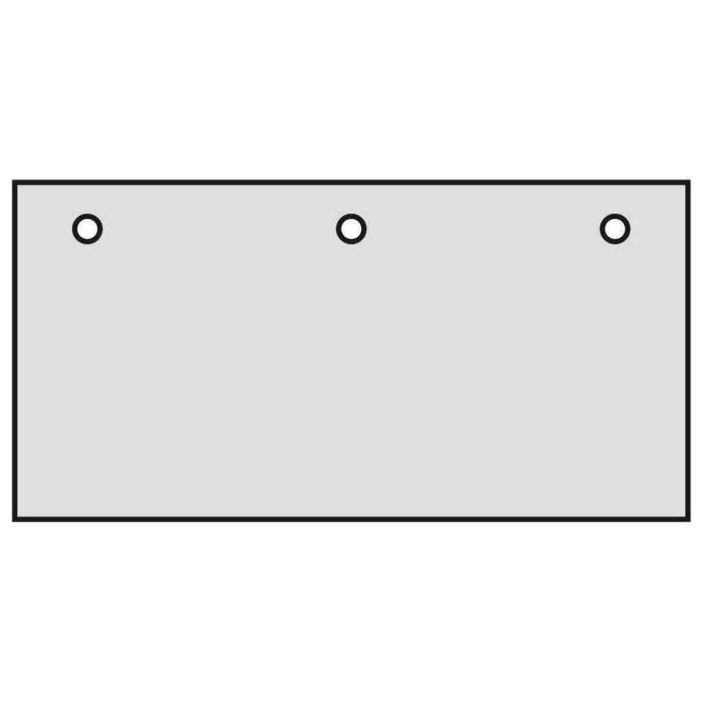 Kabeldurchlass quadratisch 80 mm links + rechts + mittig - Schwarz/Weiß von Deskonia - Produktbild 1 von 1