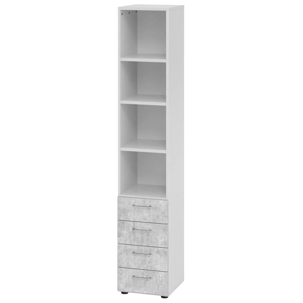 Kombischrank Advanced 9 S4 6 OH Metallgriff mit Schubladen von Hammerbacher - Produktbild 10 von 14