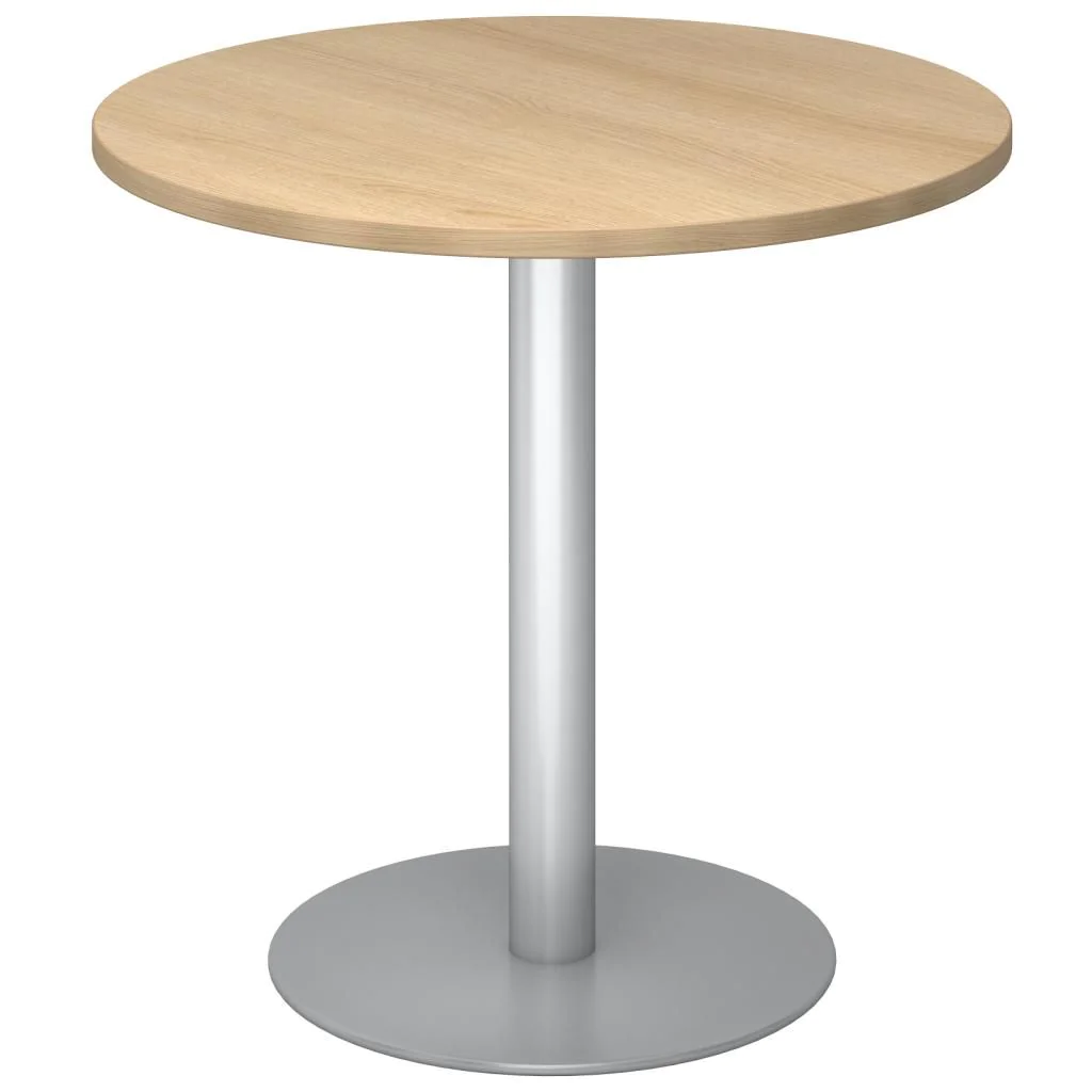 Säulentisch Rund Ø 80 cm - Silber von Hammerbacher - Produktbild 5 von 12