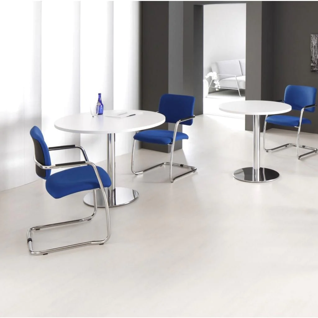 Säulentisch Rund Ø 80 cm - Chrom von Hammerbacher - Produktbild 10 von 10
