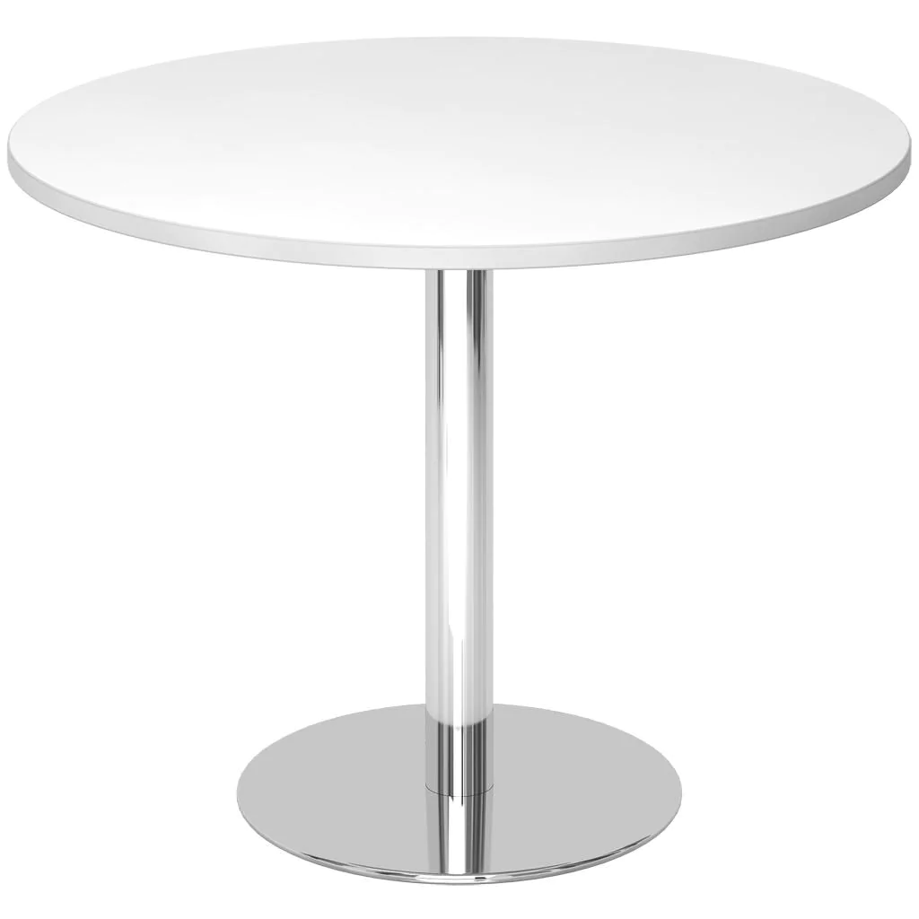 Säulentisch Rund Ø 100 cm - Chrom von Hammerbacher - Produktbild 3 von 9