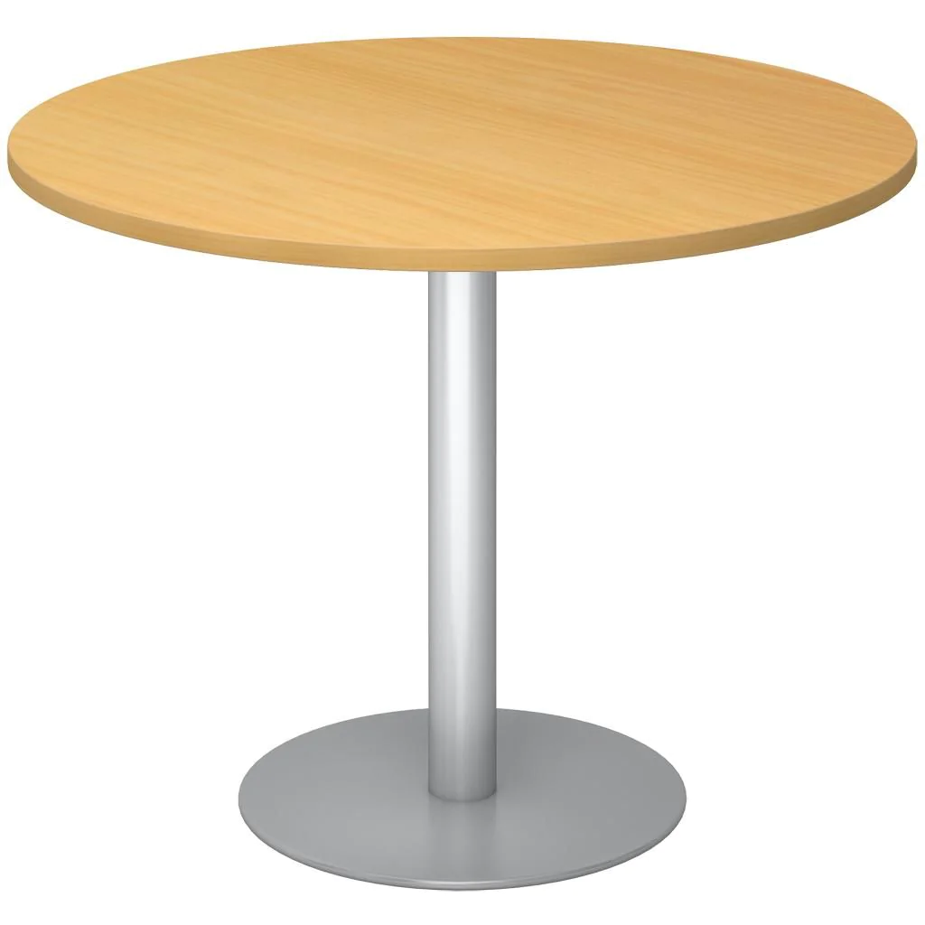 Säulentisch Rund Ø 100 cm - Silber von Hammerbacher - Produktbild 7 von 12