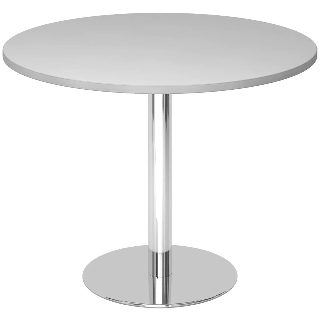 Säulentisch Rund Ø 100 cm - Silber von Hammerbacher - Produktbild 5 von 12