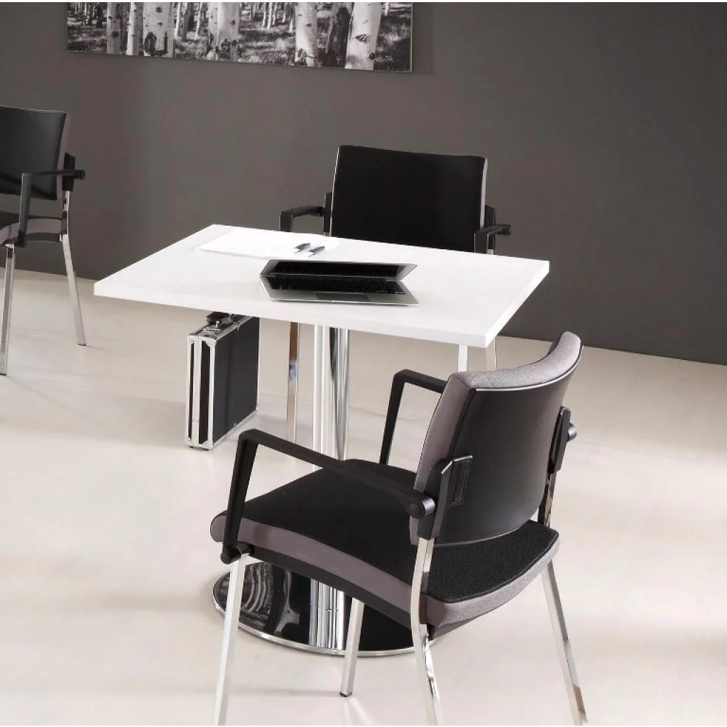 Säulentisch STF Quadratform - Chrom von Hammerbacher - Produktbild 2 von 12