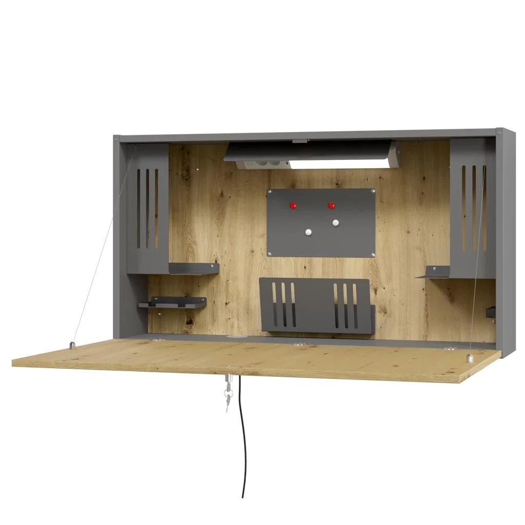 Wandschreibtisch Mini Office von Hammerbacher - Produktbild 1 von 10