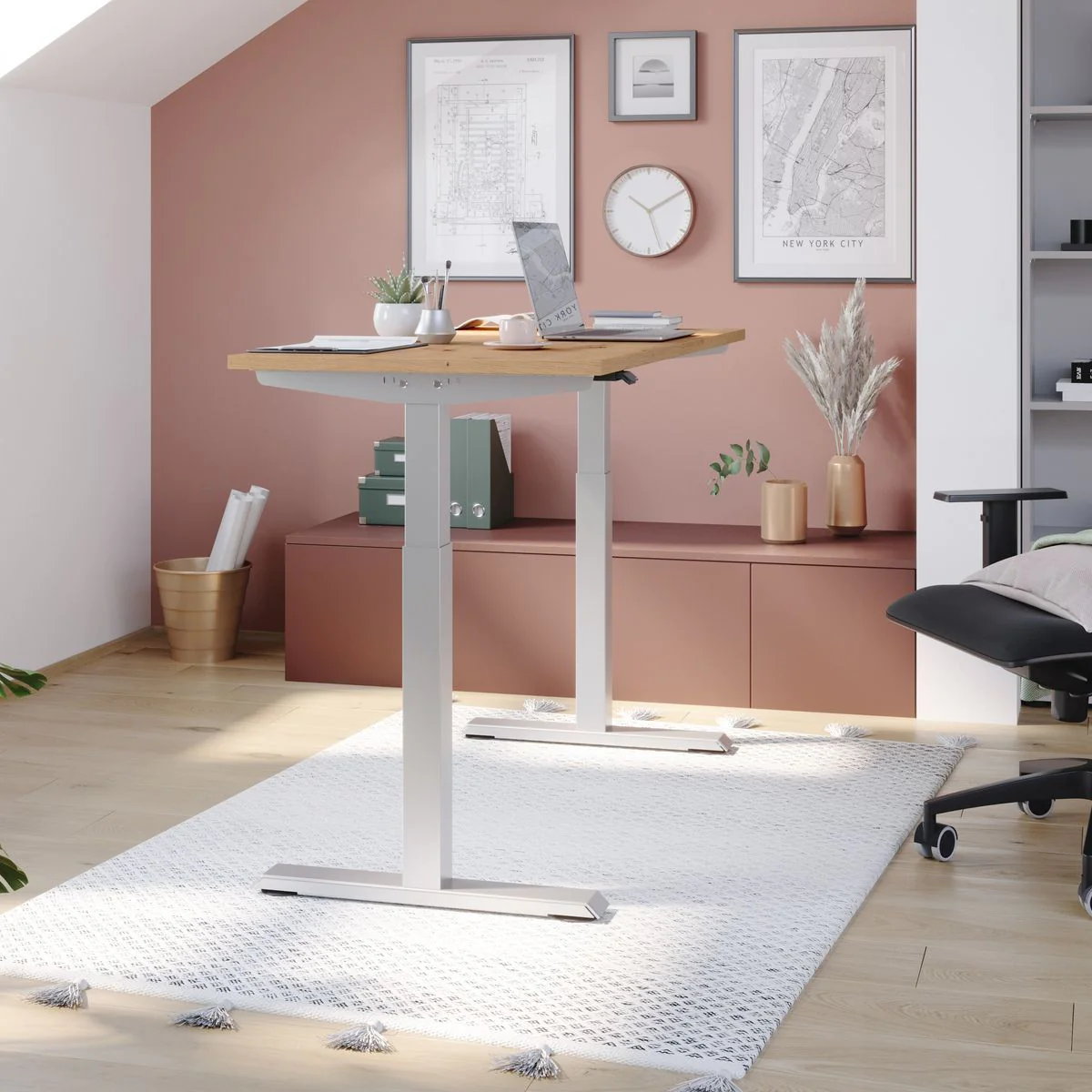 Höhenverstellbarer Schreibtisch XMST6 von Hammerbacher - Produktbild 3 von 9