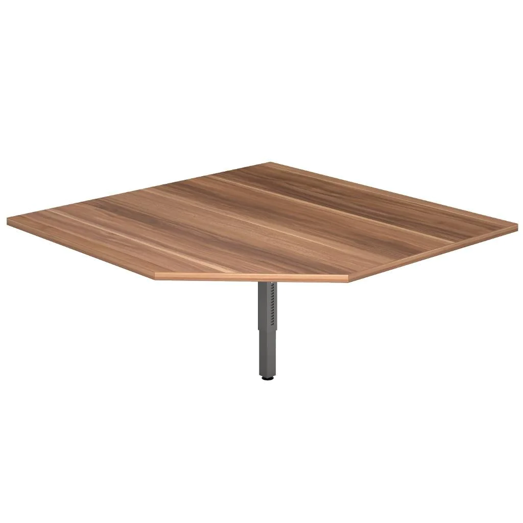 Tischplatte R Trapezform mit Stützfuß 120 x 120 cm - HBA-RT12