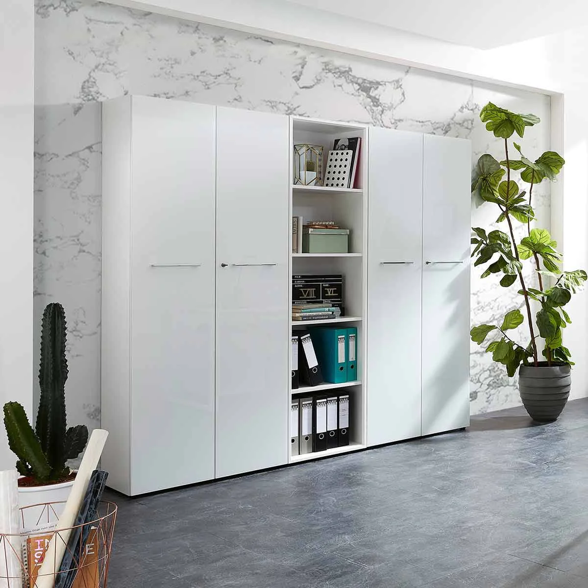 Büro-Set Monteria 2 - Weiß von BME home - Produktbild 1 von 1