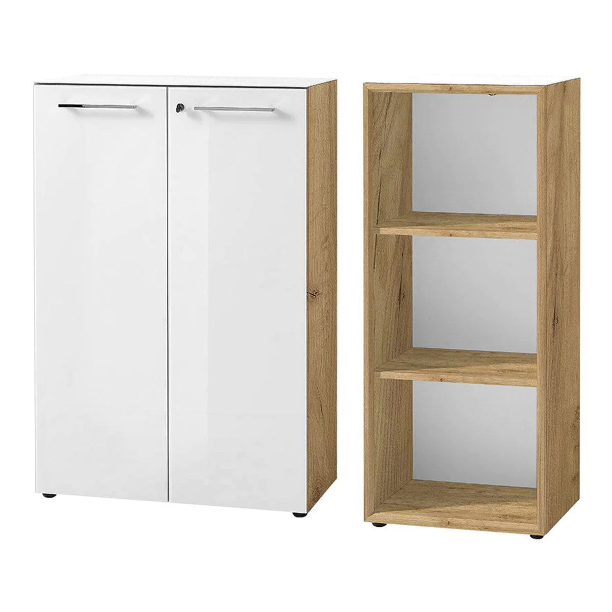 Büro-Set Monteria 6 - Navarra-Eiche/Weiß von BME home - Produktbild 1 von 1