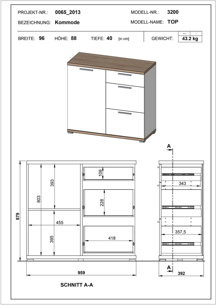 Sideboard 3200 von BME home - Produktbild 6 von 6