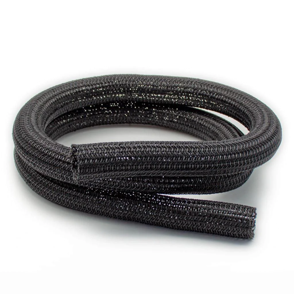 Gewebe-Kabelschlauch 65-125 cm - Schwarz - ITH-EASYT-KSG-MS