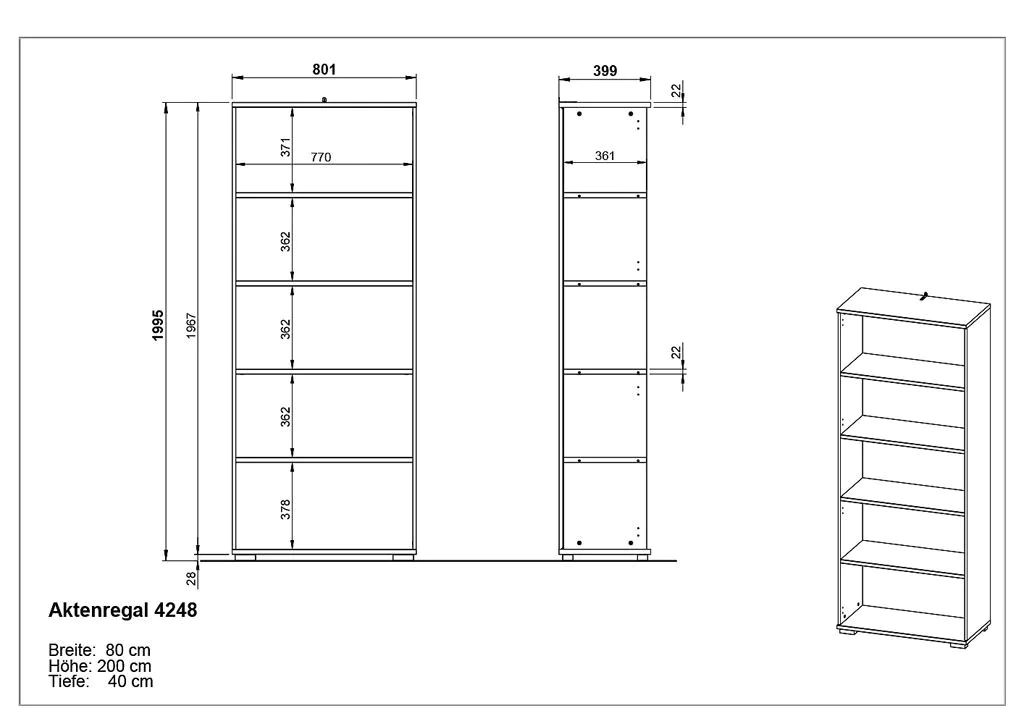 Regal 4248 von BME home - Produktbild 5 von 8