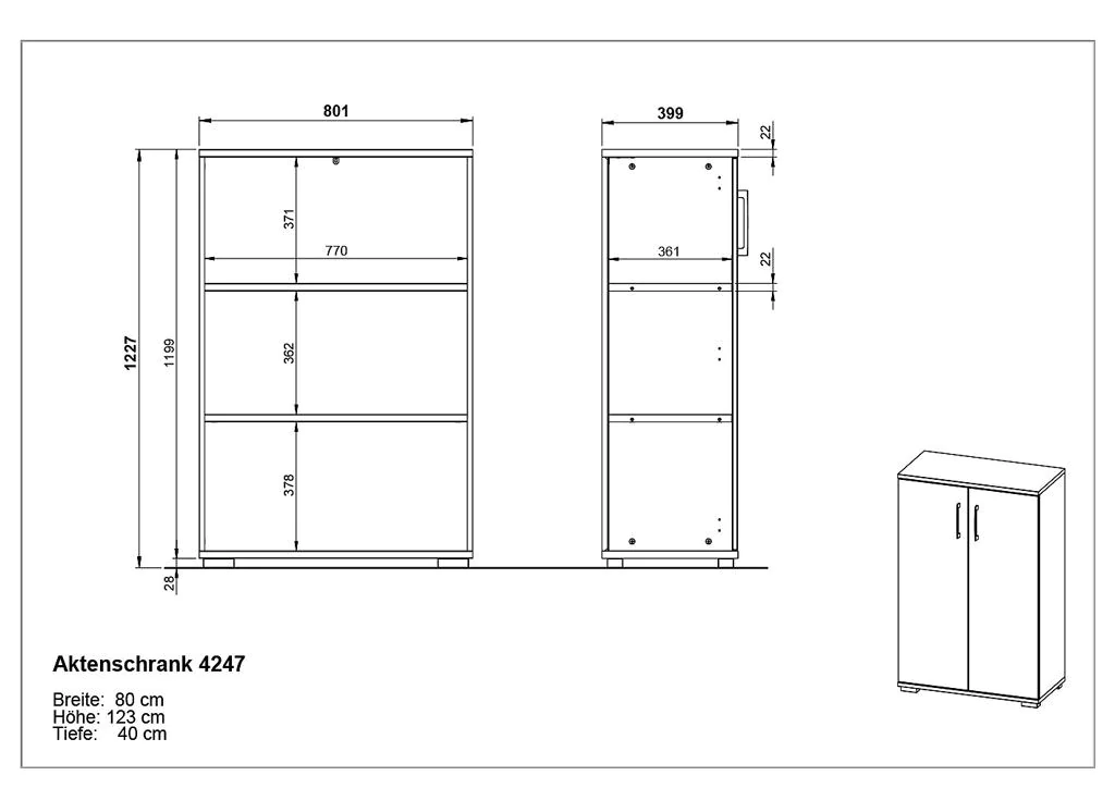 Aktenschrank 4247 von BME home - Produktbild 11 von 11