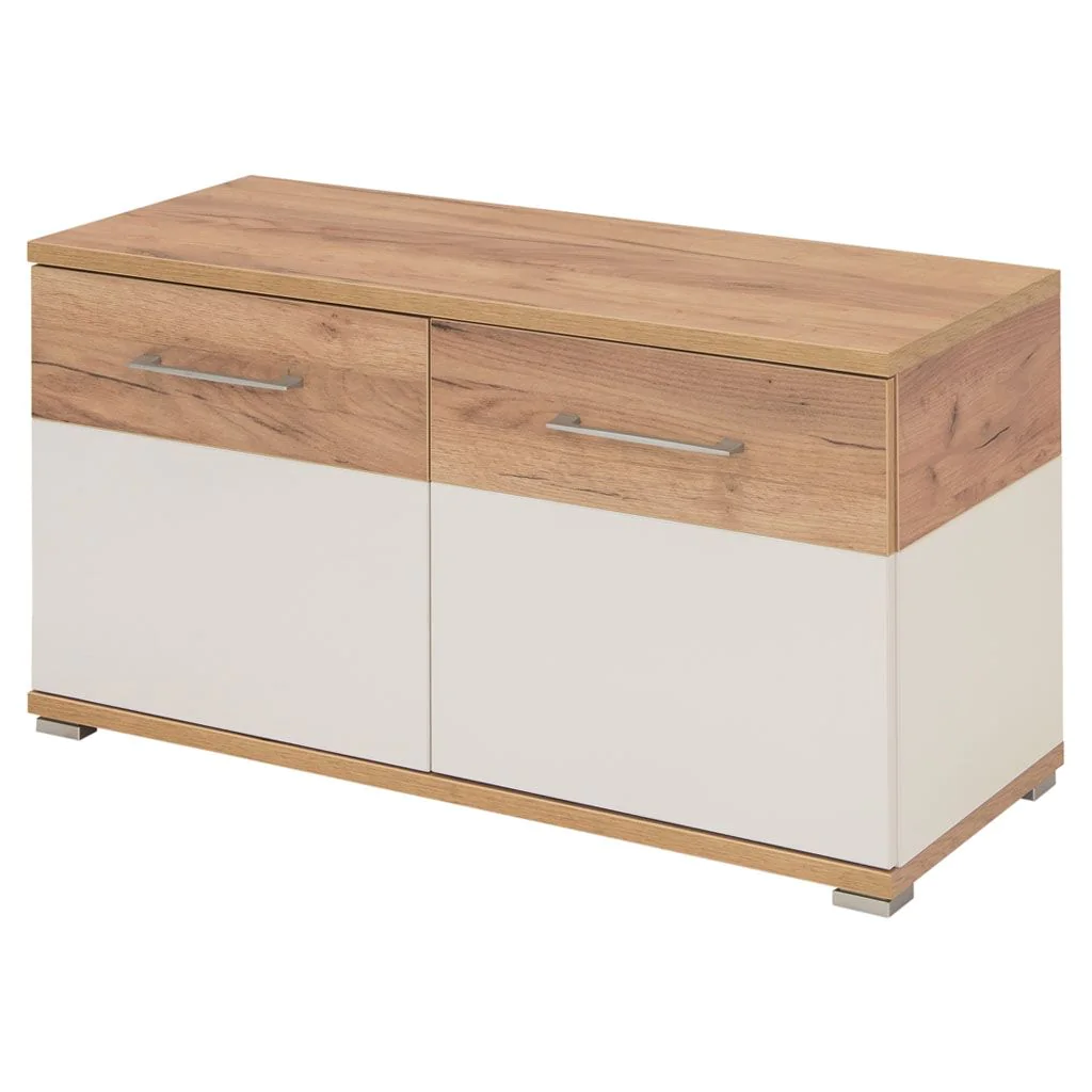 Garderobenschrank 3772 Topix - Weiß/Navarra-Eiche von BME home - Produktbild 1 von 4