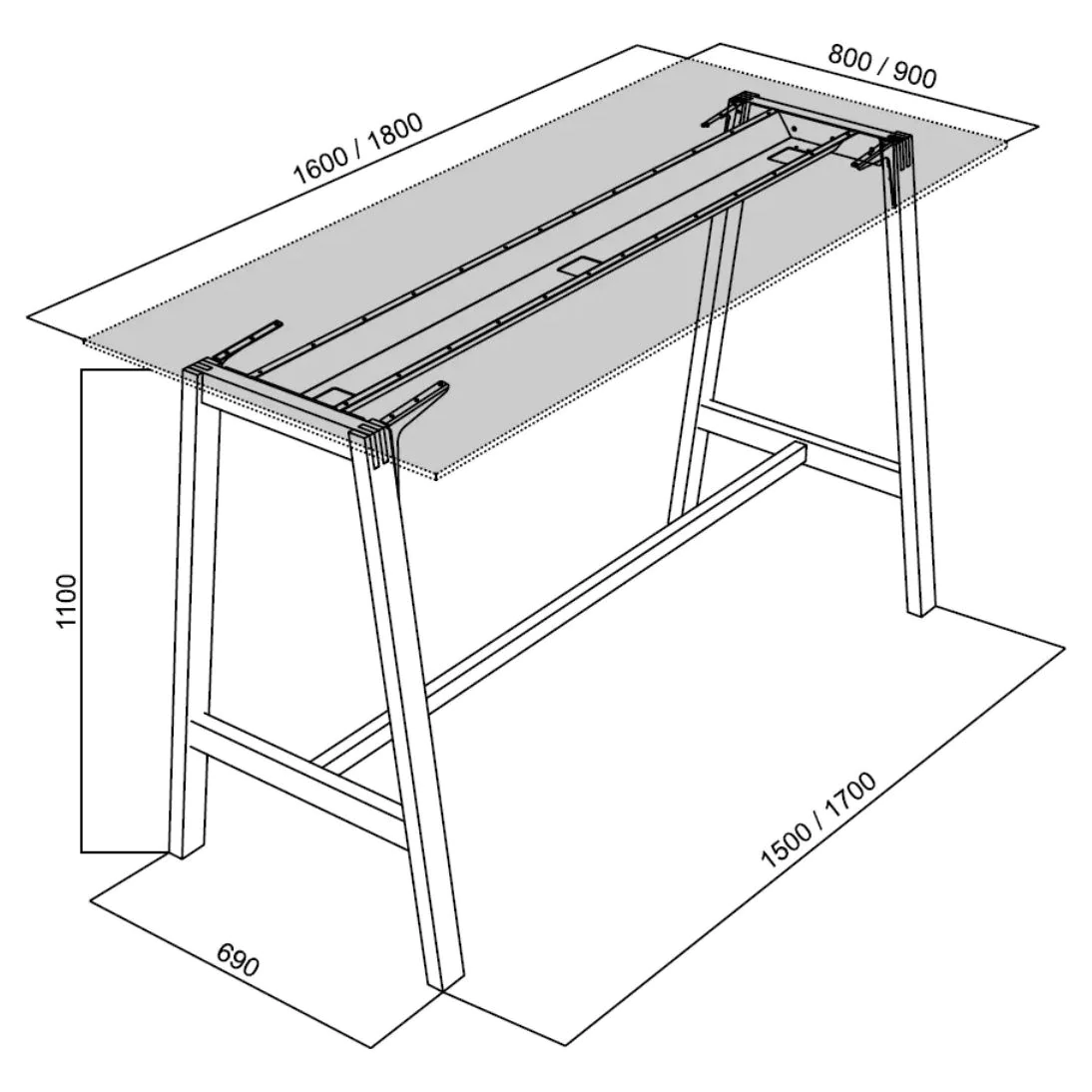 Besprechungstich Connect 160 x 80 cm von RIM - Produktbild 4 von 4