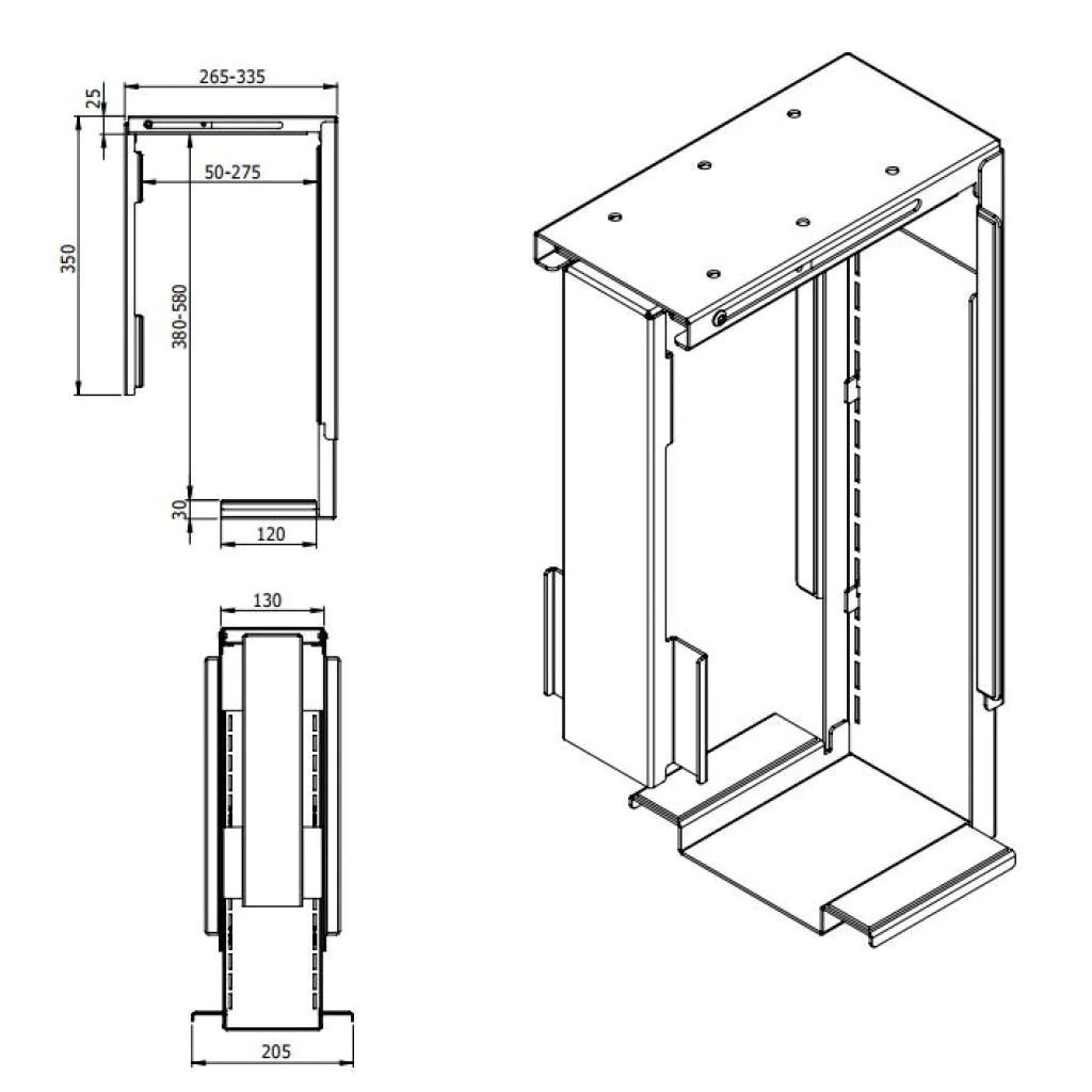 Top Grip CPU Halter 31X von Dataflex - Produktbild 6 von 6