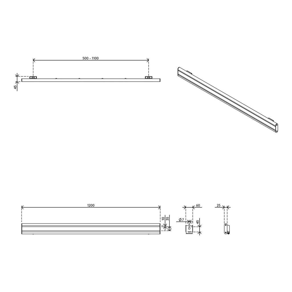 Viewlite Schienensystem - Wand 712 von Dataflex - Produktbild 4 von 6