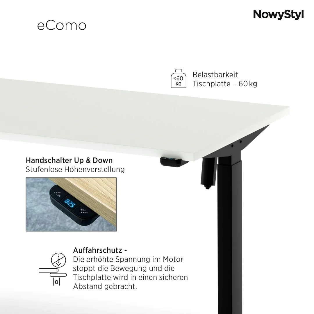 Büromöbel-Bundle eComo 160 x 80 cm x Elovie von Nowy Styl - Produktbild 2 von 7